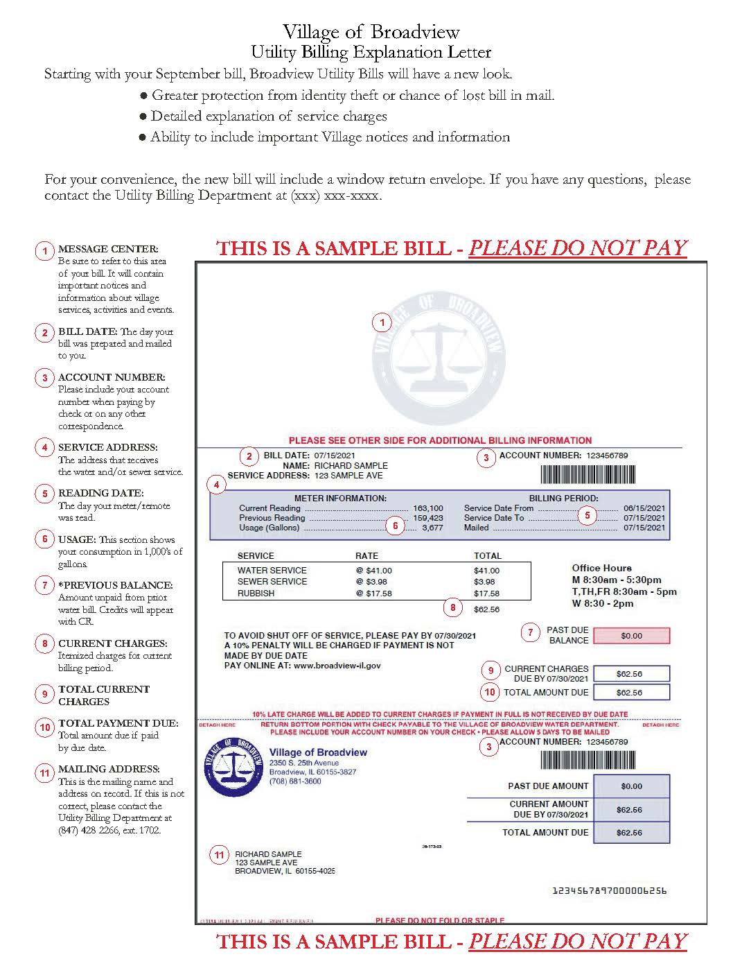 How To Read Your Water Bill Broadview